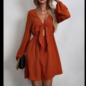 Front knot dress